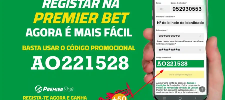 Melhor Código Promocional da Premier Bet: AO221528 – Ganhe 200% de Bônus + 50 Rodadas Grátis!